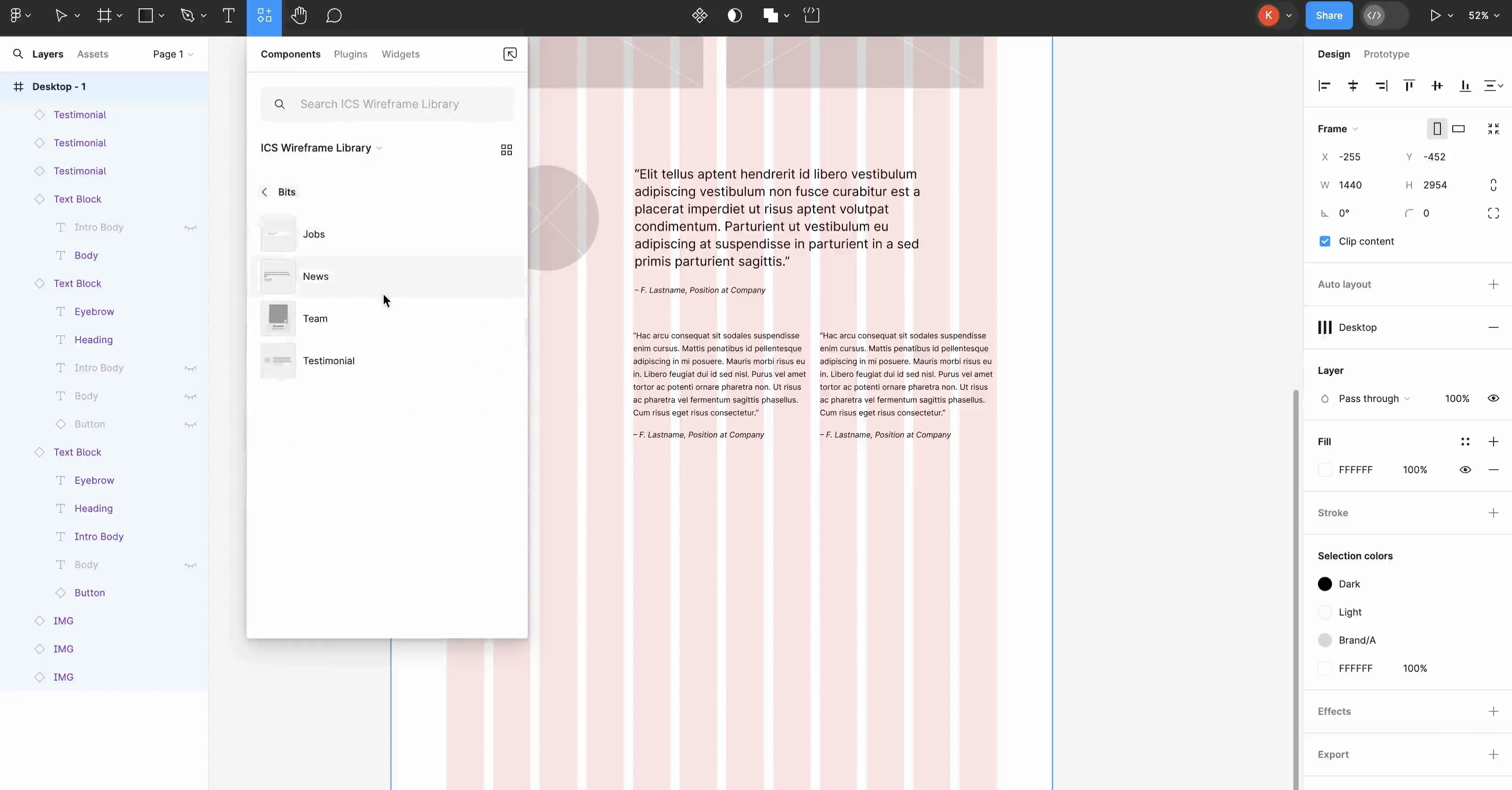 ics wireframe library project cover